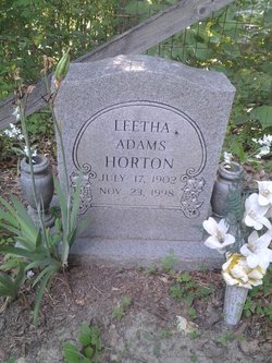 Leetha <I>Adams</I> Horton 