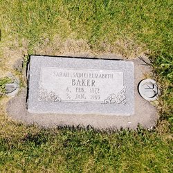 Sarah Elizabeth “Sadie” Baker 