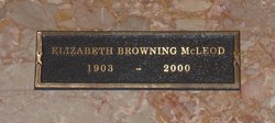 Elizabeth Caroline <I>Browning</I> McLeod 