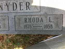 Rhoda Lee <I>Arbogast</I> Snyder 
