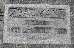 Christine <I>Mathieson</I> Bauman 