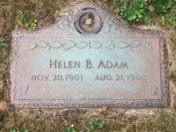 Helen <I>Brown</I> Adam 