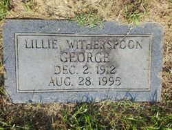 Lillie <I>Witherspoon</I> George 
