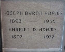 Harriet <I>Davis</I> Adams 