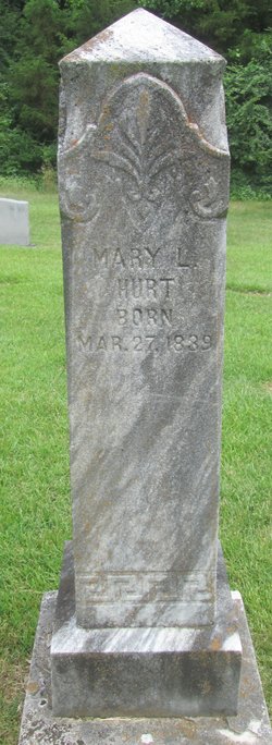 Mary Louisa “Mollie” <I>Baker</I> Hurt 