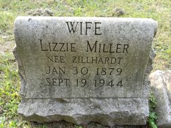 Lizzie E <I>Zilhardt</I> Miller 