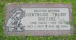 Gertrude “Trudy” <I>Tal</I> Dietzel 