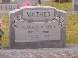 Clara Christine <I>Allen</I> McLeod 