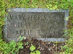Mary <I>Perrin</I> Cole 