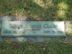 Sarah Frances “Sallie” <I>Garner</I> Clapp 