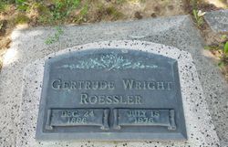 Gertrude May <I>White</I> Wright Roessler 
