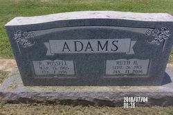 Ruth <I>Harris</I> Adams 