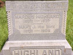 Mary J. <I>Stout</I> Highland 