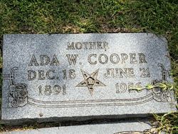 Ada W <I>Wakefield</I> Cooper 