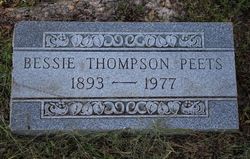 Bessie <I>Thompson</I> Peets 