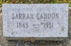 Sarah <I>Hill</I> Cahoon 