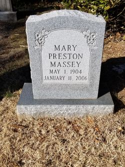 Mary <I>Preston</I> Massey 