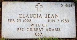Claudia Jean Adams 