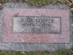 Lois Josephine “Josie” <I>Houston</I> Cooper 