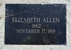 Elizabeth “Lizzie” <I>Randall</I> Allen 