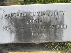 Margaret Olivia <I>Dudley</I> Acosta 