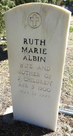 Ruth Marie <I>Kitterman</I> Albin 