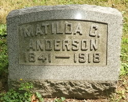 Matilda <I>Johnson</I> Anderson 