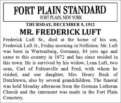 Frederick Ernest Luft Sr.