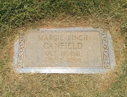 Nancy Margaret “Margie” <I>Finch</I> Canfield 