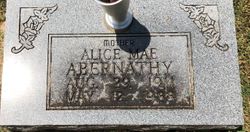 Alice Mae <I>Griffith</I> Abernathy 
