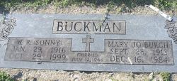 Mary Joseph <I>Burch</I> Buckman 