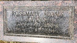 Rosemary <I>Adams</I> Evans 