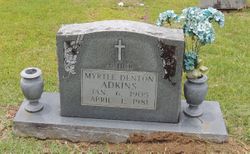 Myrtle <I>Denton</I> Adkins 