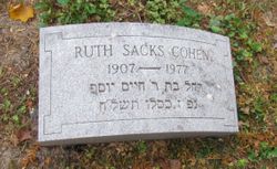 Ruth <I>Sacks</I> Cohen 