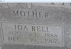 Ida Bell <I>Gillum</I> Yates 