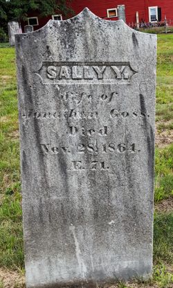 Sally Y. <I>Yeaton</I> Goss 