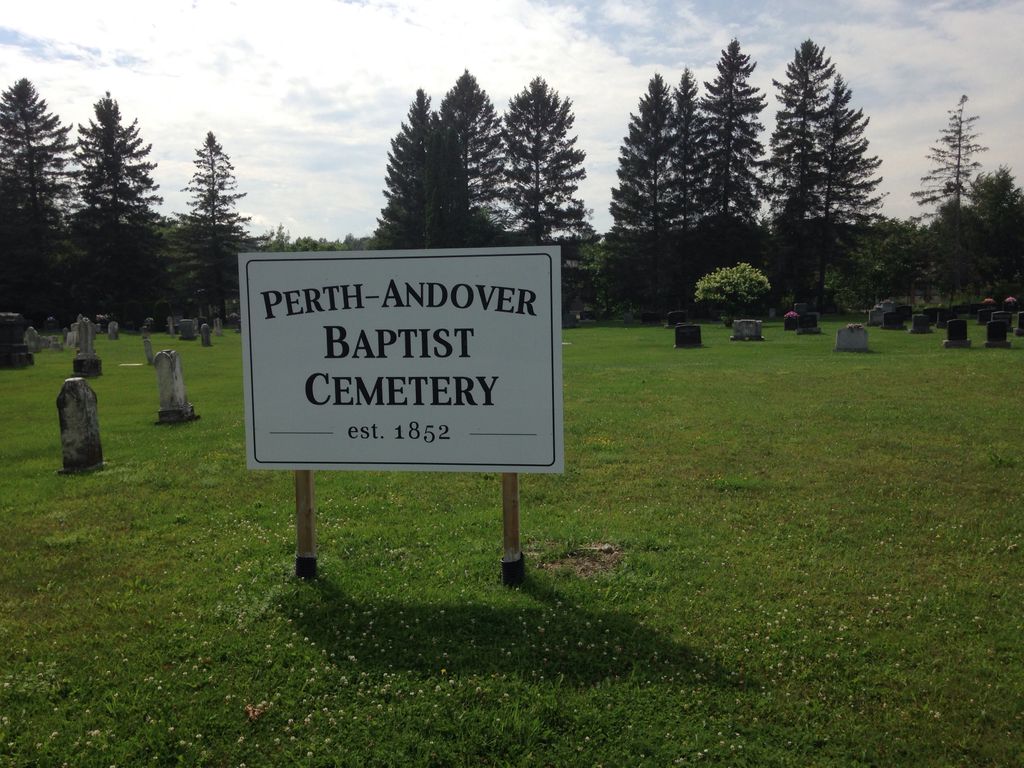 Perth-Andover Baptist Church Cem﻿etery