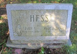 Rose E. <I>Sabol</I> Hess 