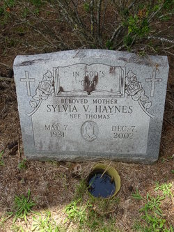 Sylvia V. <I>Thomas</I> Haynes 