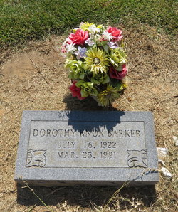 Dorothy Lee <I>Knox</I> Barker 
