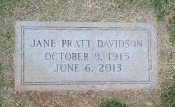 Jane <I>Pratt</I> Davidson 