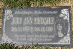 Judith Ann “Judy” Metcalf 