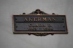 Clara <I>Dinsmore</I> Akerman 
