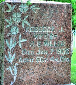 Rebecca J. <I>Weimer</I> Miller 