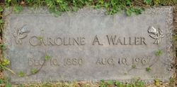 Caroline Agnes “Carrie” <I>Mann</I> Waller 