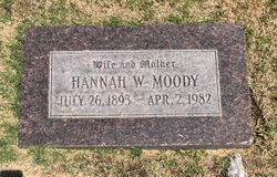 Hannah W Moody 