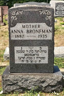 Anna <I>Arenson</I> Bronfman 