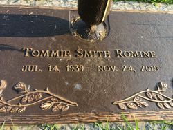 Mrs Tommie Ruth <I>Smith</I> Romine 