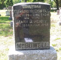 Mary Jane <I>Henry</I> McDowell 