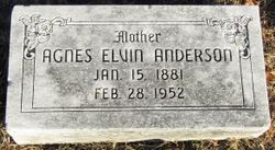 Agnes <I>Elvin</I> Anderson 